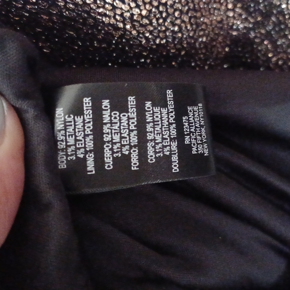 Tahari Bronze Metallic Dress - Picture 11 of 11